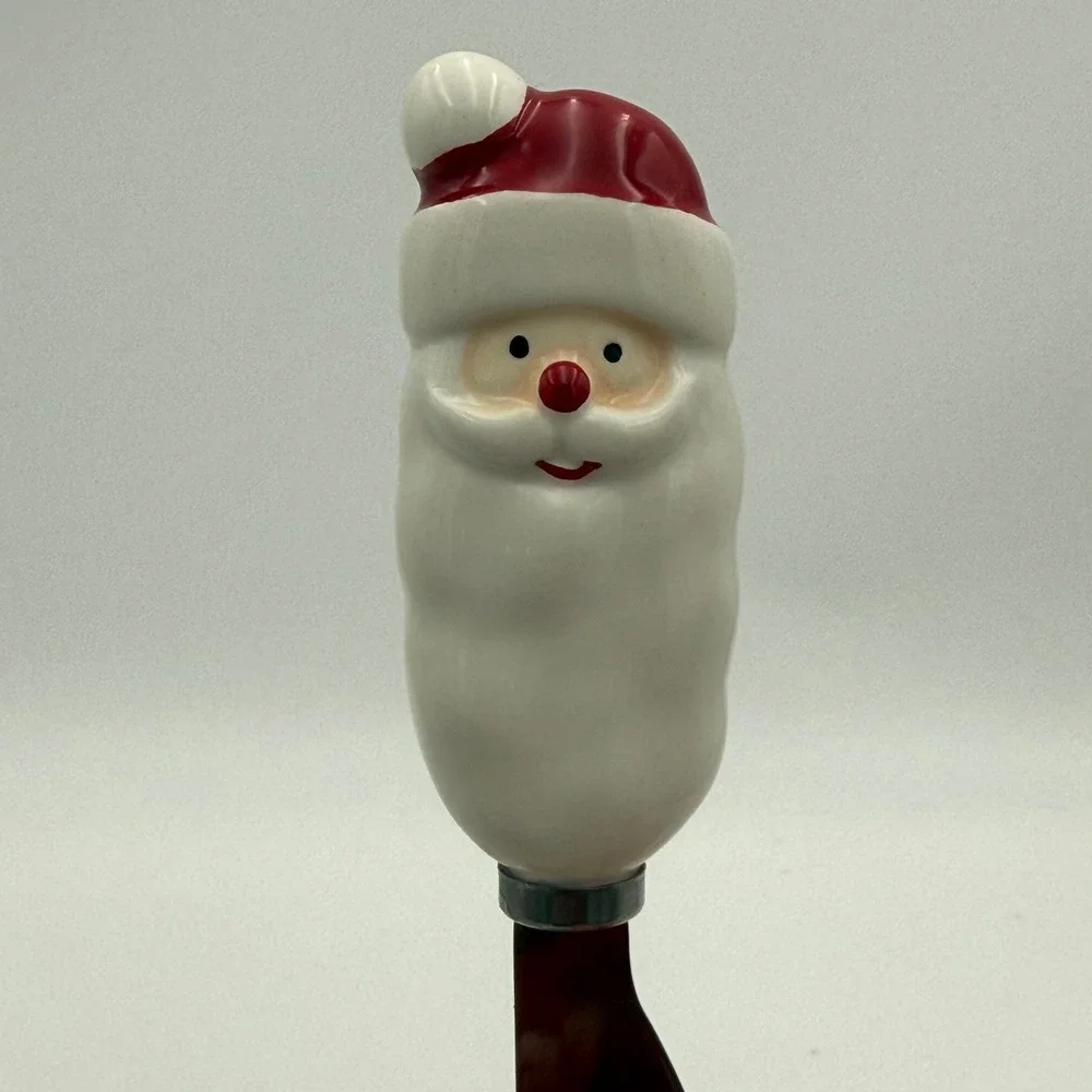 Vintage Mismatched Cheese Spreader Set 5pc Santa Bunny Cat Polka Dot Citrus